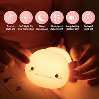 Cute Axolotl Touch Control Night Light