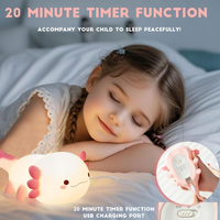 Cute Axolotl Touch Control Night Light