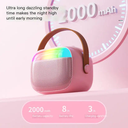 Wireless Bluetooth Karaoke Microphone Speaker Set