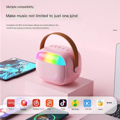 Wireless Bluetooth Karaoke Microphone Speaker Set